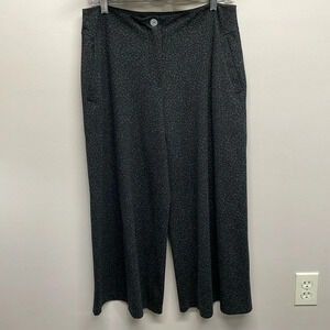 Alembika Wide Leg Flat Front Punto Pants Leopard Print Size 2 (US 8-10)